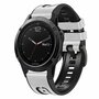 leer + siliconen bandje - Wit - Garmin Quatix 8 - 51mm leer + siliconen bandje - Wit - Garmin Quatix 8 - 51mm