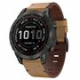 Leren bandje - Lichtbruin - Garmin Quatix 8 - 47mm Leren bandje - Lichtbruin - Garmin Quatix 8 - 47mm