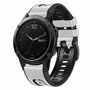leer + siliconen bandje - Wit - Garmin Quatix 8 - 47mm leer + siliconen bandje - Wit - Garmin Quatix 8 - 47mm