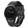leer + siliconen bandje - Donkergrijs - Garmin Quatix 8 - 47mm leer + siliconen bandje - Donkergrijs - Garmin Quatix 8 - 47mm