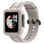 Siliconen sportband met case - Beige - Xiaomi Redmi Watch 2 (Lite) Siliconen sportband met case - Beige - Xiaomi Redmi Watch 2 (Lite)