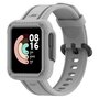 Siliconen sportband met case - Grijs - Xiaomi Redmi Watch 2 (Lite) Siliconen sportband met case - Grijs - Xiaomi Redmi Watch 2 (Lite)