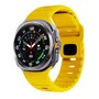 Wave siliconen bandje - Geel - Samsung Galaxy Watch Ultra 47mm Wave siliconen bandje - Geel - Samsung Galaxy Watch Ultra 47mm