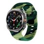 Wave siliconen bandje - Legergroen camouflage - Samsung Galaxy Watch Ultra 47mm Wave siliconen bandje - Legergroen camouflage - Samsung Galaxy Watch Ultra 47mm