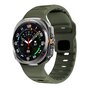 Wave siliconen bandje - Donkergroen - Samsung Galaxy Watch Ultra 47mm Wave siliconen bandje - Donkergroen - Samsung Galaxy Watch Ultra 47mm