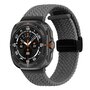 Braided band met D-buckle sluiting - Grijs - Samsung Galaxy Watch Ultra 47mm Braided band met D-buckle sluiting - Grijs - Samsung Galaxy Watch Ultra 47mm