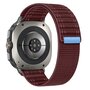 Nylon Wave band - Bordeaux - Samsung Galaxy Watch Ultra 47mm Nylon Wave band - Bordeaux - Samsung Galaxy Watch Ultra 47mm