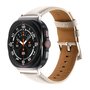 Premium leren bandje - Roomwit - Samsung Galaxy Watch Ultra bandjes - 47mm Premium leren bandje - Roomwit - Samsung Galaxy Watch Ultra bandjes - 47mm