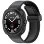 Hybrid leer + siliconen band - Grijs - Samsung Galaxy Watch Ultra 47mm Hybrid leer + siliconen band - Grijs - Samsung Galaxy Watch Ultra 47mm