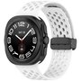 D-buckle siliconen sportband - Wit - Samsung Galaxy Watch Ultra 47mm D-buckle siliconen sportband - Wit - Samsung Galaxy Watch Ultra 47mm