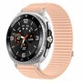 Nylon ribbelbandje - Zandroze - Samsung Galaxy Watch 8 Classic - 46mm Nylon ribbelbandje - Zandroze - Samsung Galaxy Watch 8 Classic - 46mm