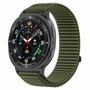 Nylon ribbelbandje - Donkergroen - Samsung Galaxy Watch 8 Classic - 46mm Nylon ribbelbandje - Donkergroen - Samsung Galaxy Watch 8 Classic - 46mm