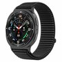 Nylon ribbelbandje - Zwart - Samsung Galaxy Watch 8 Classic - 46mm Nylon ribbelbandje - Zwart - Samsung Galaxy Watch 8 Classic - 46mm