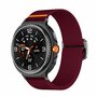 Nylon Loop bandje - Bordeaux - Samsung Galaxy Watch 8 Classic - 46mm Nylon Loop bandje - Bordeaux - Samsung Galaxy Watch 8 Classic - 46mm