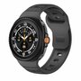 Wave met motief siliconen band - Zwart - Samsung Galaxy Watch 8 Classic - 46mm Wave met motief siliconen band - Zwart - Samsung Galaxy Watch 8 Classic - 46mm