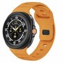 Wave met motief siliconen band - Oranje - Samsung Galaxy Watch 8 Classic - 46mm Wave met motief siliconen band - Oranje - Samsung Galaxy Watch 8 Classic - 46mm