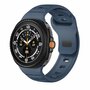 Wave met motief siliconen band - Donkerblauw - Samsung Galaxy Watch 8 Classic - 46mm Wave met motief siliconen band - Donkerblauw - Samsung Galaxy Watch 8 Classic - 46mm