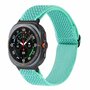 Elastische solo loop nylon bandje - Turquoise - Samsung Galaxy Watch 8 Classic - 46mm Elastische solo loop nylon bandje - Turquoise - Samsung Galaxy Watch 8 Classic - 46mm