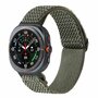 Elastische solo loop nylon bandje - Donkergroen - Samsung Galaxy Watch 8 Classic - 46mm