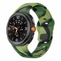 Wave siliconen band - Camouflage groen - Samsung Galaxy Watch 8 Classic - 46mm Wave siliconen band - Camouflage groen - Samsung Galaxy Watch 8 Classic - 46mm