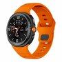 Wave siliconen band - Oranje - Samsung Galaxy Watch 8 Classic - 46mm Wave siliconen band - Oranje - Samsung Galaxy Watch 8 Classic - 46mm