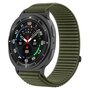 Nylon ribbelbandje - Donkergroen - Samsung Galaxy Watch 8 - 40mm / 44mm Nylon ribbelbandje - Donkergroen - Samsung Galaxy Watch 8 - 40mm / 44mm