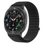 Nylon ribbelbandje - Zwart - Samsung Galaxy Watch 8 - 40mm / 44mm Nylon ribbelbandje - Zwart - Samsung Galaxy Watch 8 - 40mm / 44mm