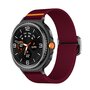 Nylon Loop bandje - Bordeaux - Samsung Galaxy Watch 8 - 40mm / 44mm Nylon Loop bandje - Bordeaux - Samsung Galaxy Watch 8 - 40mm / 44mm