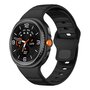 Wave siliconen band - Zwart - Samsung Galaxy Watch 8 - 40mm / 44mm Wave siliconen band - Zwart - Samsung Galaxy Watch 8 - 40mm / 44mm