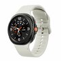 Soft siliconen band - Maat: S/M - Roomwit - Samsung Galaxy Watch 8 Classic - 46mm