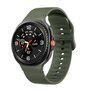Soft siliconen band - Maat: S/M - Leger groen - Samsung Galaxy Watch 8 - 40mm / 44mm