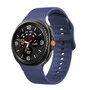Soft siliconen band - Maat: S/M - Donkerblauw - Samsung Galaxy Watch 8 - 40mm / 44mm