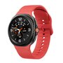 Soft siliconen band - Maat: S/M - Rood - Samsung Galaxy Watch 8 - 40mm / 44mm