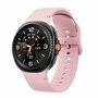 Soft siliconen band - Maat: M/L - Roze - Samsung Galaxy Watch 8 Classic - 46mm