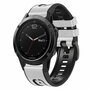 leer + siliconen bandje - Wit - Garmin Fenix 8 / 8 Pro - 51mm