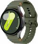 Wave Sportband - Maat: S/M - Donkergroen -  Samsung Galaxy Watch 4 - 40mm &amp; 44mm