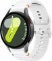 Wave Sportband - Maat: S/M - Wit -  Samsung Galaxy Watch 6 Classic - 47mm &amp; 43mm
