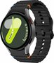 Wave Sportband - Maat: S/M - Zwart -  Samsung Galaxy Watch 6 Classic - 47mm &amp; 43mm