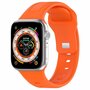 Square siliconen band - Oranje - Geschikt voor Apple Watch 38mm / 40mm / 41mm / 42mm