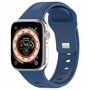 Square siliconen band - Donkerblauw - Geschikt voor Apple Watch 38mm / 40mm / 41mm / 42mm