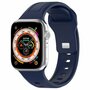 Square siliconen band - Navy - Geschikt voor Apple Watch 38mm / 40mm / 41mm / 42mm