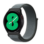 Garmin Venu 4 - 45mm - Sport Loop nylon bandje - Donkergrijs / blauw gem&ecirc;leerd