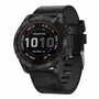 Leren bandje - Zwart - Garmin Tactix 8 - 51mm