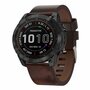 Leren bandje - Bruin - Garmin Tactix 8 - 51mm