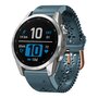 Flower siliconen bandje - Grijsblauw - Garmin Fenix 7s/6s/5s / Instinct 2s / Epix Pro Gen 2 (42mm)