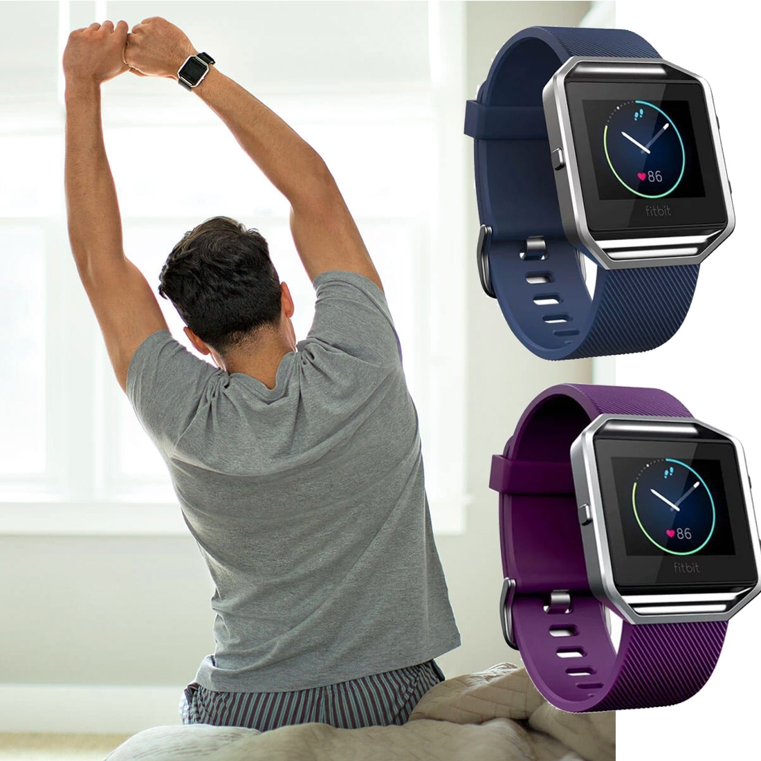 Odysseus Nodig uit Netto FitBit Blaze sport horloge - Magenta