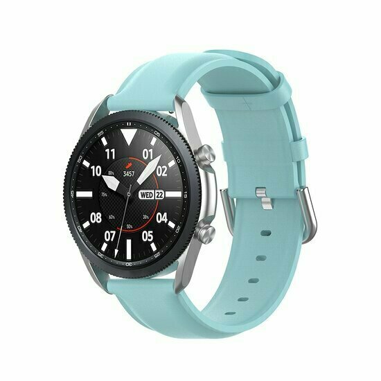 Classic leren bandje Blauw Huawei Watch GT 5 Pro GT 4 GT 3 GT 2 46mm