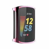 Fitbit Charge 5 siliconen case (volledig beschermd) - Roze_