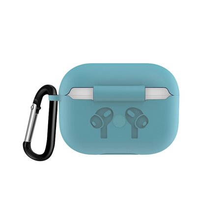 AirPods Pro / AirPods Pro 2 siliconen hoesje met karabiner haak - Groen