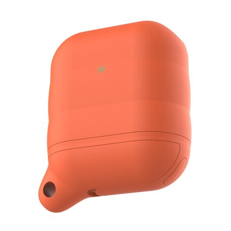 AirPods 1/2 hoesje siliconen waterproof series - soft case - oranje